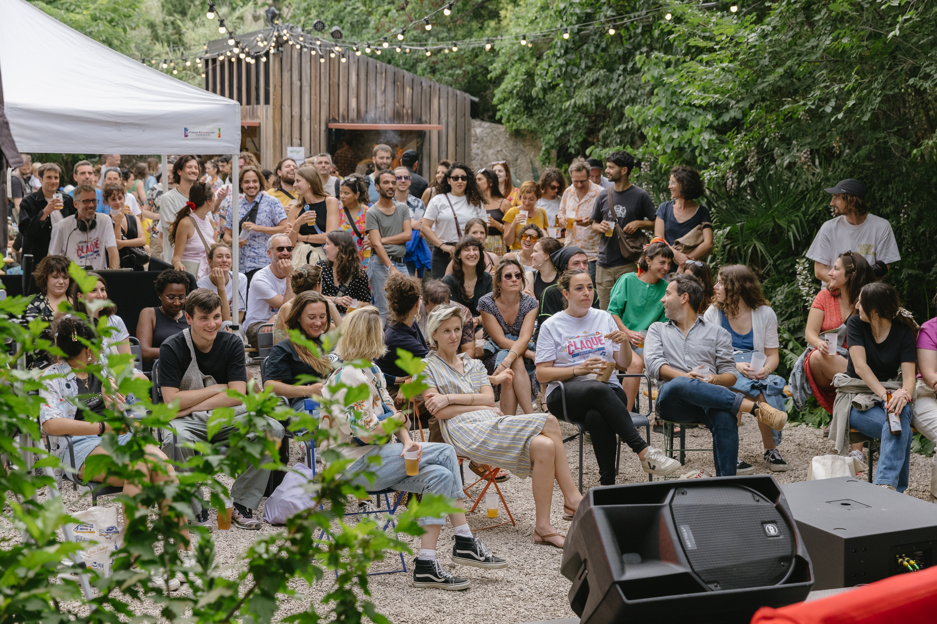 Public lors de l'édition 2024 de La Claque Podcast Party